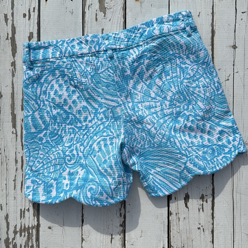 Lilly Pulitzer Palmita Stretch Short in Succulent Blue
